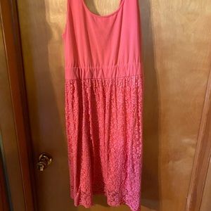 Coral Torrid Tank Lace Dress